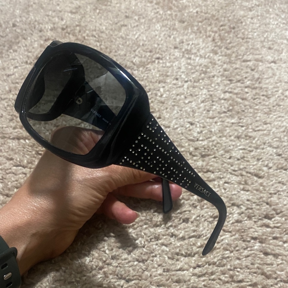 Versace Black Studded Sunglasses